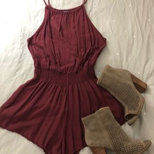 Brandy Melville Burgundy Romper